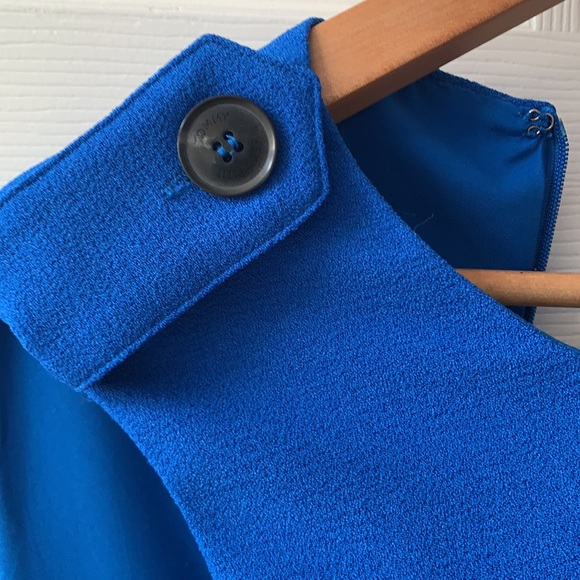 Tommy Hilfiger Sleeveless Fit and Flare Slimming Sapphire Blue Dress zipper back - Picture 10 of 14